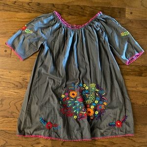 Ivy Jane Embroidered Gray Dress